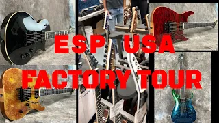 ESP USA Factory Tour with Master Builder Gil Vasquez (check out these guitars!!)