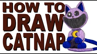 How to draw CatNap (Poppy Playtime III)