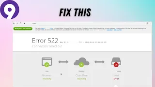 How to Fix "Error 522 Connection Time out" | Error 522 on 9anime