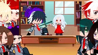 Pro Heroes Class 1-A and Lov react to  this sword // mhabnha // Gacha Club //