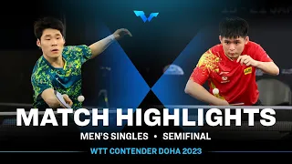 Jang Woojin vs Lin Shidong | MS SF | WTT Contender Doha 2023