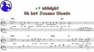 Smokie - I'll meet you at midnight karaoke version sheet music for players,chorus added(Ye karaoke)