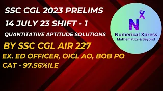 SSC CGL 2023 TIER 1 14 July Shift 1 SOLUTIONS | #ssccgl #ssccgl2024 #ssccgl2023 #sscchsl2024 #viral