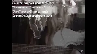 Ces mots simples - Lyrics (Engsub)