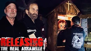 RELEASING THE REAL ANNABELLE | OVERNIGHT in HAUNTED WARREN MUSEUM