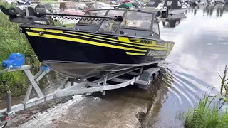 Powerboat 525 + Yamaha F150. Тест драйв на воде, проверка ходовых качеств. Fish-master.com.ua