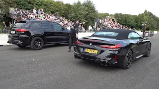 BMW M8 Competition vs Jeep Cherokee Trackhawk