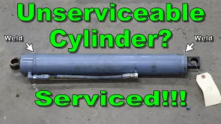 Welded Hydraulic Cylinder That Can't Be Repaired, Cut Open and Resealed