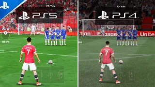 FIFA 22 | PS5 VS PS4 | Gameplay Comparison