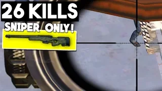 SNIPER ONLY CHALLENGE! | 26 KILLS | PUBG Mobile