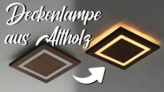 Deckenlampe aus Altholz bauen | Upcycling vom Allerfeinsten