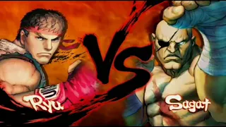 Street Fighter IV Champion Edition RYU vs SAGAT - Normal Fight!