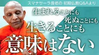 《仏教哲学》生まれることにも死ぬことにも生きることにも意味はない――宗教の洗脳を破り「価値ある生き方」を発見する　スマナサーラ長老との対話｜ブッダの智慧で答えます（一問一答）