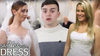 REACTING TO CHEAP WEDDING DRESSES (these brides are balling on a budget)