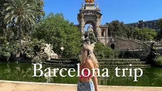 Trip to Barcelona | going to airport, park, beach