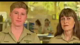 Steve Irwin's son Robert chokes back tears as he talks devastating bushfires