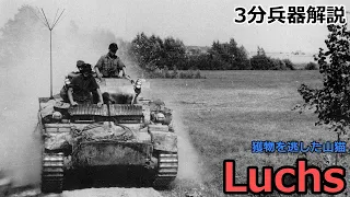 【3分兵器解説】ドイツ陸軍軽戦車 Ⅱ号戦車L型  ルクス　～獲物を逃した山猫～