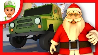 Cartoon. Handy Andy and police save Santa Claus's gifts - Animations