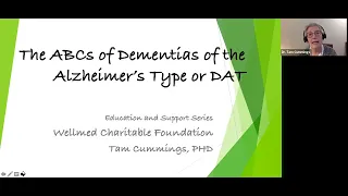 The ABC’s of Alzheimer’s w/ Tam Cummings, PhD May 5