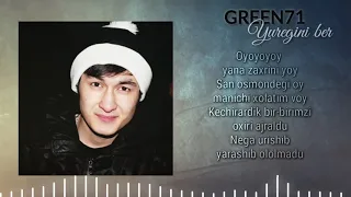 Green 71 - Yuregini Ber (Karaoke) #uzrap #karaoke #text #ayrılık