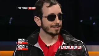 Phil Laak makes huge overbet against Brian Rast