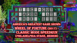 Wheel of Fortune (2017) - Classic Mode Speedrun (Philadelphia Stage, Medium)