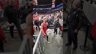 Demar Derozan, Zach LaVine, & the Bulls go to locker room.Chicago Bulls vs Atlanta Hawks 12-21-2022.