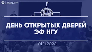 День открытых дверей ЭФ НГУ - 01.11.2020