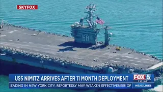 USS Nimitz Sailors, Marines Return Home After 11-Month Deployment