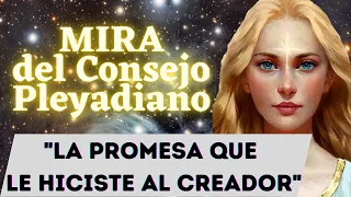 LA PROMESA QUE LE HICISTE AL CREADOR | Mensaje de MIRA del Consejo PLEYADIANO 🌍 La Gloria del Yo Soy