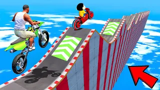 SHINCHAN AND FRANKLIN TRIED THE IMPOSSIBLE MOUNTAIN ROAD PARKOUR CHALLENGE GTA 5