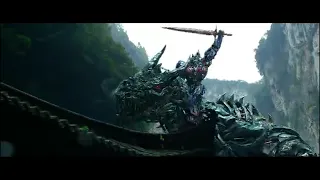 Transformers: Age of Extinction - Optimus Prime Takes Control Over Dinobot in Hindi