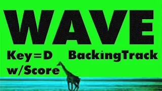 【wave】Backing Track/w Score (from"Real Book")