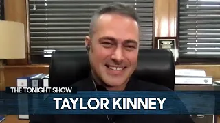 Taylor Kinney First Met Jimmy at a Chicago Polar Plunge | The Tonight Show Starring Jimmy Fallon