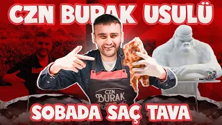 CZN BURAK USULÜ SOBADA SAÇ TAVA  🌶🥩🥘  #cznburak #asmr