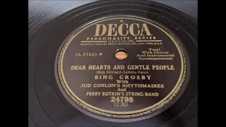 Dear Hearts And Gentle People - Decca 24798 78rpm