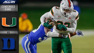 Miami vs. Duke Condensed Game | 2020 ACC Football