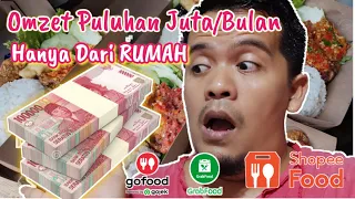 Resto Rumahan ber omzet PULUHAN JUTA RUPIAH, Lewat Applikasi Antar Makanan, Gofood, Grabfood, shopee