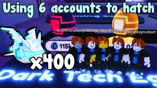 I Used 6 Accounts And Hatch 400 Mythical Prototype! - Pet Simulator X Roblox