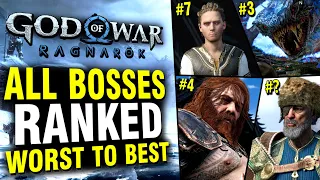 God of War Ragnarok - All Boss Fights RANKED From Worst To Best!