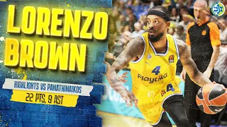 Lorenzo Brown (22 points, 9 assists) Highlights vs Panathinaikos | לורנזו בראון נגד פנאתינייקוס
