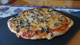 World’s Easiest Pizza Dough… ready to bake in less than 2 hours (no-knead “hands-free” technique)