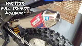 WR 155 Norifumi exhaust sound (class A copy?) worth it?