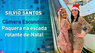 Paquera na Escada Rolante de Natal -  Christmas Love Escalator Prank | Câmeras Escondidas (25/12/22)