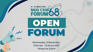 Open Forum for NGO CSW68