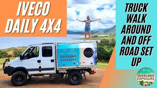 IVECO DAILY 4X4 WALK AROUND / OUR TRAVEL TRUCK SET-UP / POWER / SLEEPING/ COOKING / 4WDING