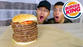 BURGER KING'S GRÖßTER WHOPPER DER WELT CHALLENGE !!! | Kelvin und Marvin