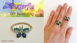 How to Make a Butterfly Bead Ring