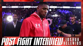 Anthony Joshua & Eddie Hearn React To Helenius Win. Wilder Next?