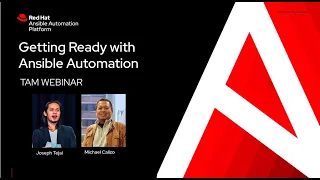 TAM Webinar - Getting Ready with Ansible Automation